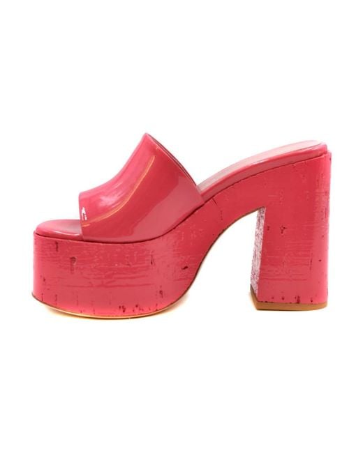 HAUS OF HONEY Pink Heeled Mules