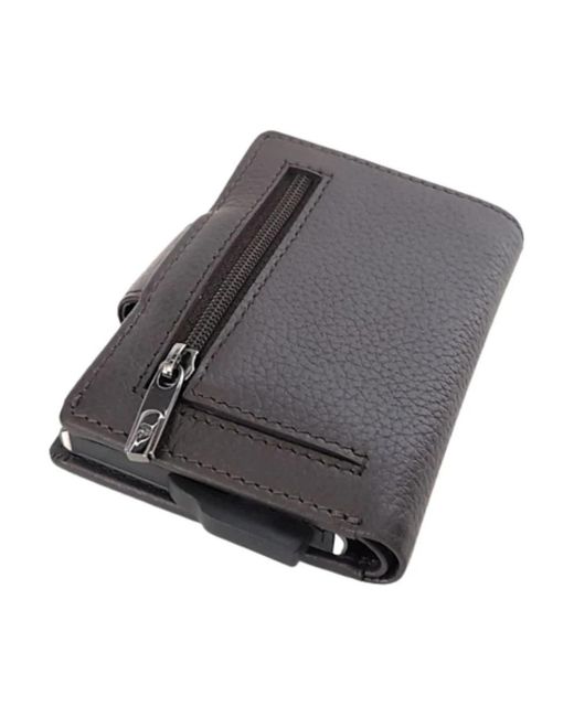 Roncato Accessoires ,Bruin ,Leer Kaarthouder Iron 4.0 in het Black voor heren