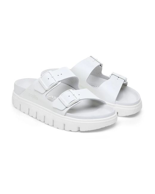 Birkenstock White Chunky weiße sandale exquisite stil