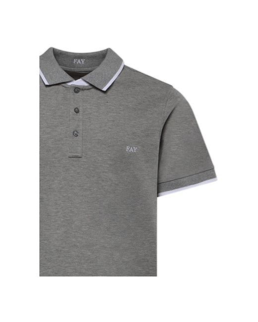 Fay Gray Polo Shirts for men