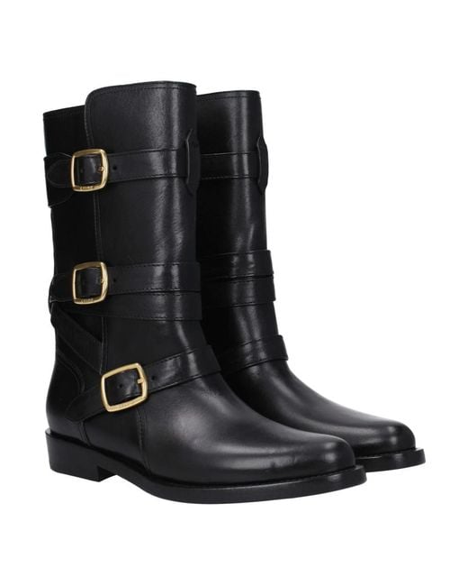 Céline Black High Boots