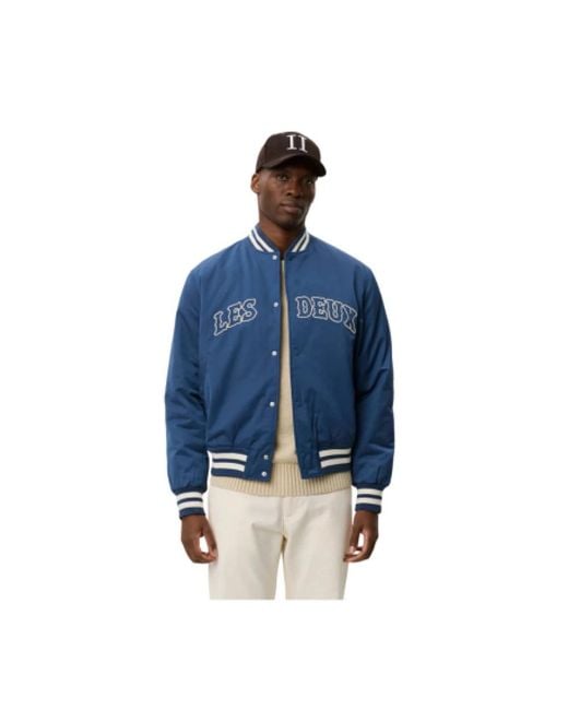 Les Deux Blue Bomber Jackets for men