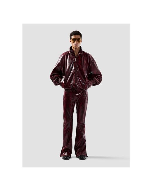 Gcds Python Kunstlederhose in Red für Herren
