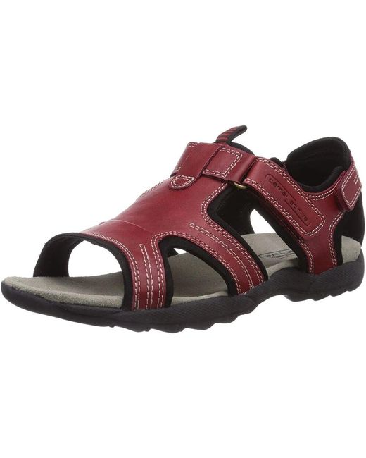 Flat Sandals Camel Active de color Brown