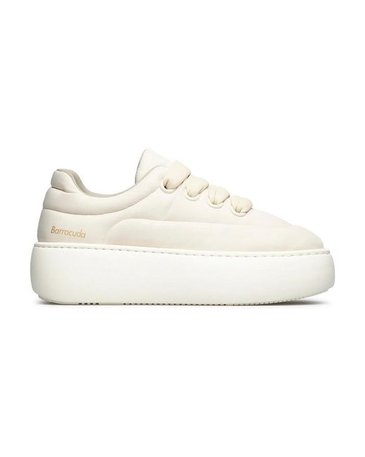 Barracuda Witte Platform Sneakers in het White