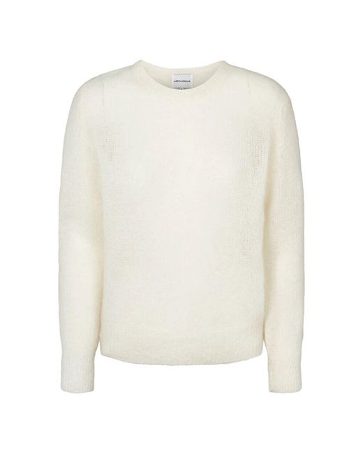 American Dreams White Weicher strickpullover in weiß