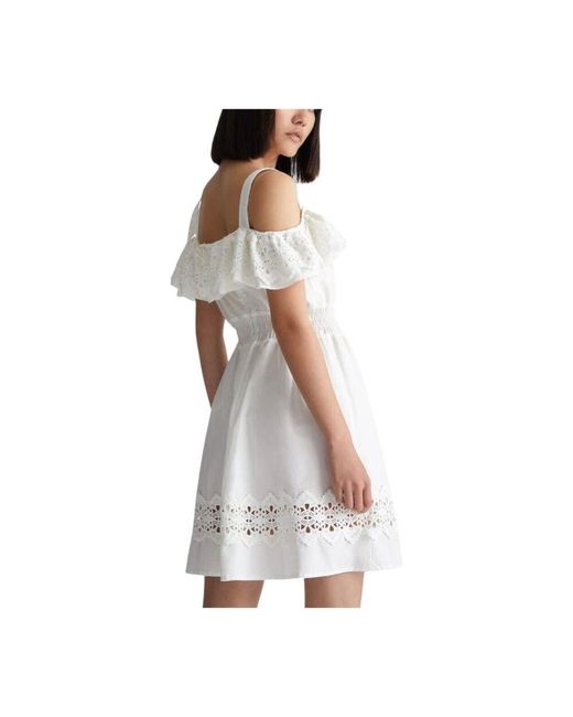 Liu Jo Gray Klassisches Baumwoll-Casual-Kleid
