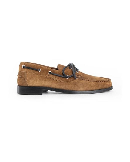 Aeyde Brown Boat Shoes