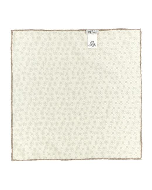 Brunello Cucinelli Natural Handkerchiefs for men