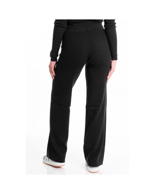 Calvin Klein Black Rippstrickpullover im variegated pantaloni-stil