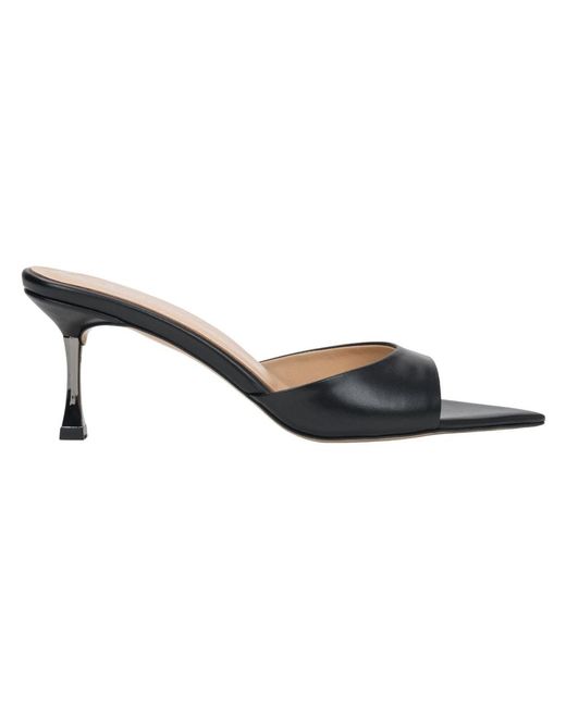 ESTRO Black Heeled Mules