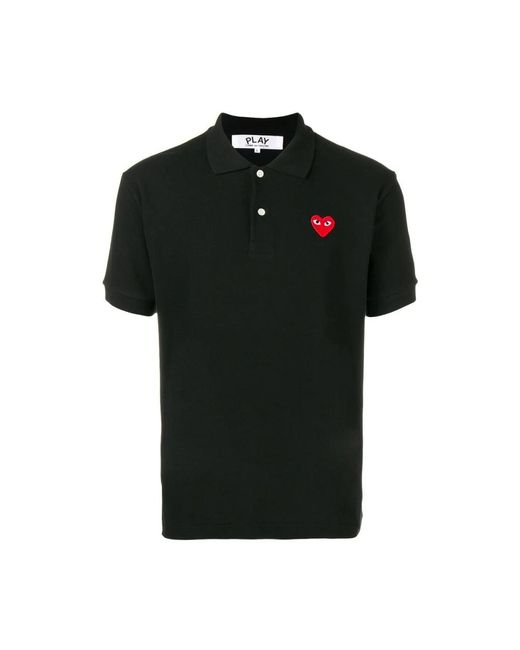 Tops > polo shirts COMME DES GARÇONS PLAY pour homme en coloris Black