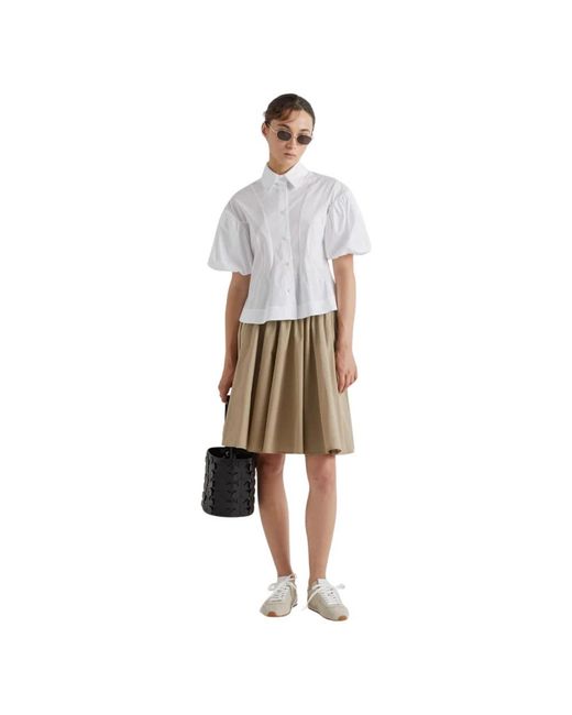 MEIMEIJ White Short Sleeve Shirts