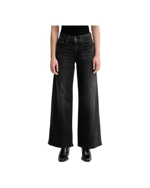 Levi's Wide Jeans in het Black