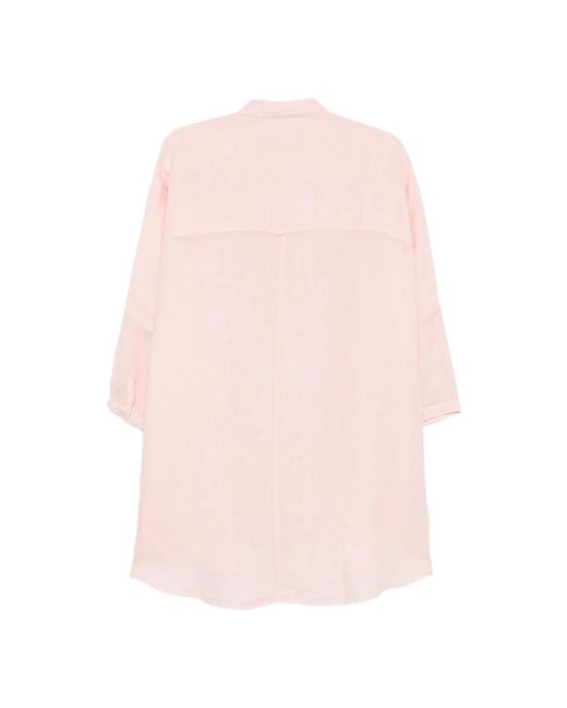 120% Lino Pink Shirts