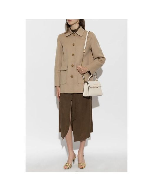 Valentino Garavani Natural Single-Breasted Coats