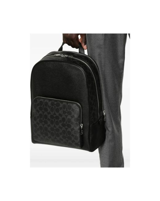 COACH Black Backpacks for men