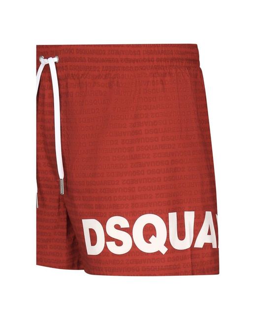 DSquared² Rote Meer Kleidung Mit Mesh-Slips in Red für Herren