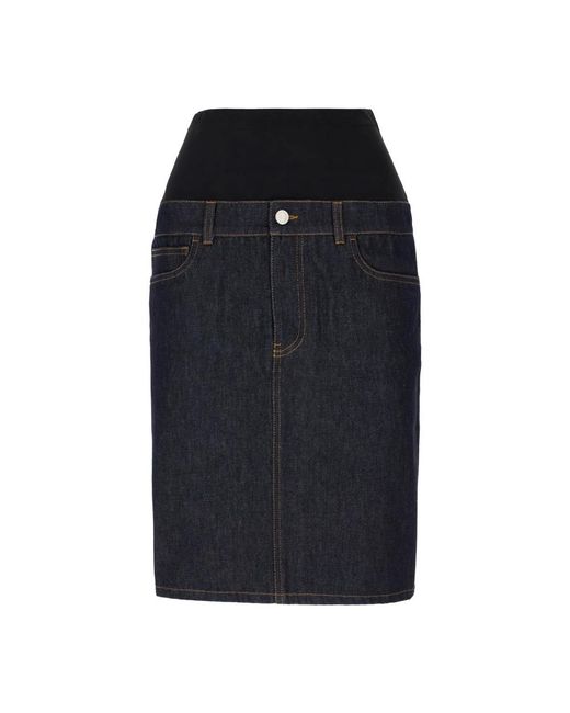Coperni Black Denim Skirts