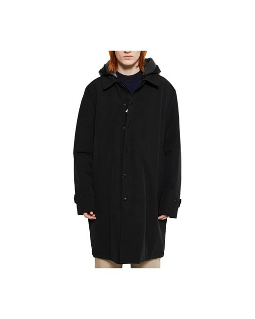 Moncler Jassen ,Zwart ,Katoen Lange Donsparka Jas in het Black