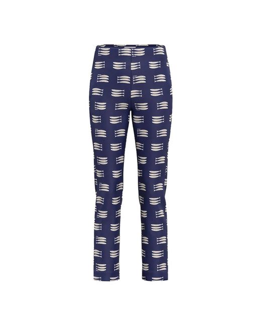 Marella Broeken ,Blauw ,Katoen Emme Slim Broeken in het Blue