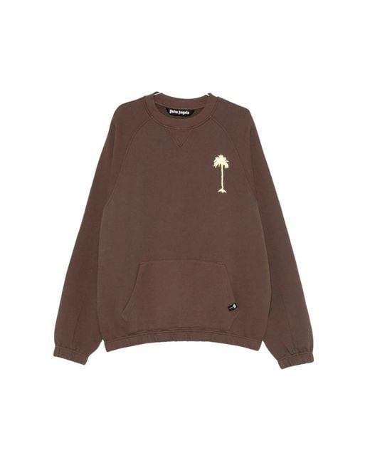 Palm Angels Brown Sweatshirts for men
