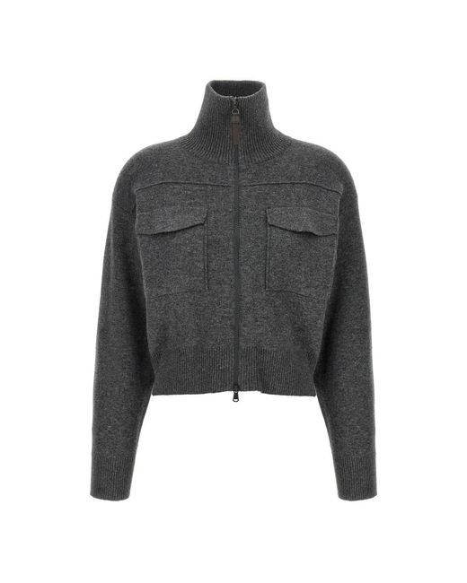 Brunello Cucinelli Gray Cashmere Knitwear