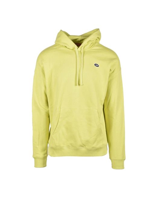 DIESEL Men's Yellow Hoodies