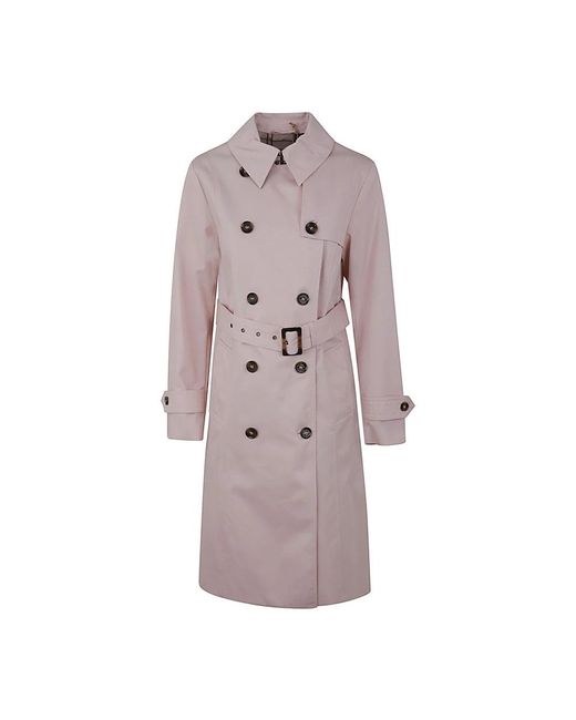 Barbour Purple Trench Coats