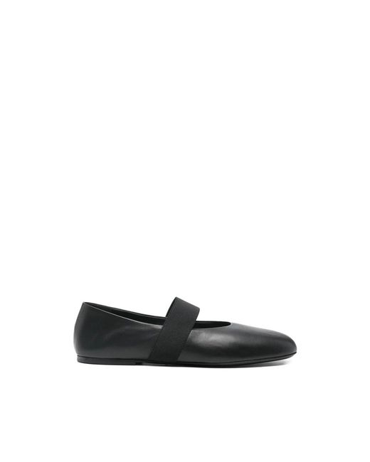 Co. Elastische Ballerina Flat in het Black