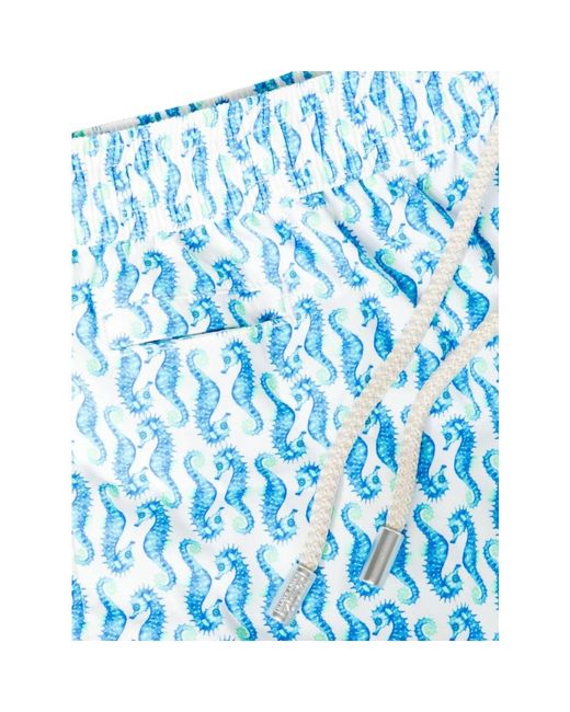 Mc2 Saint Barth Seepferdchen-print badehose in Blue für Herren