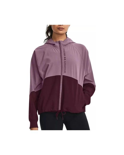 Under Armour Jassen ,Veelkleurig ,Leer Getailleerde Klassieke Blazer in het Purple