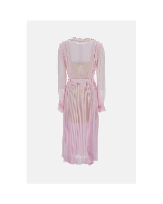 Midi Dresses Self-Portrait de color Pink