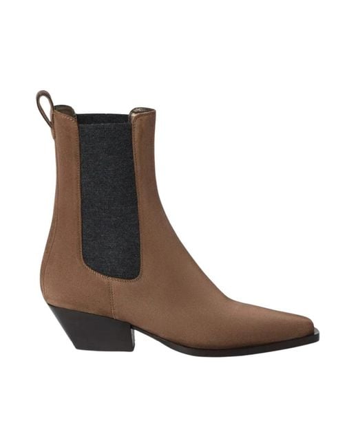 Brunello Cucinelli Brown Chelsea Boots