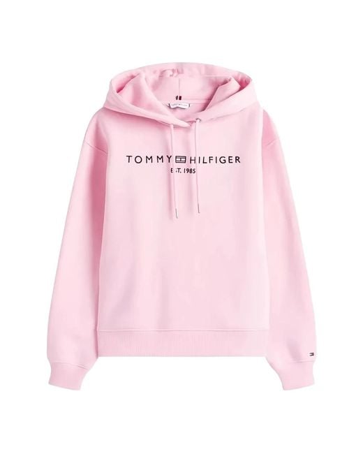 Hoodies di Tommy Hilfiger in Pink