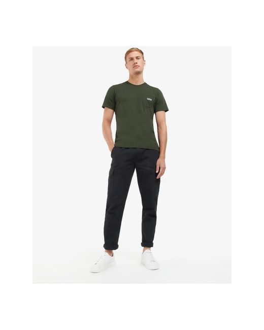 Barbour Green T-Shirts for men