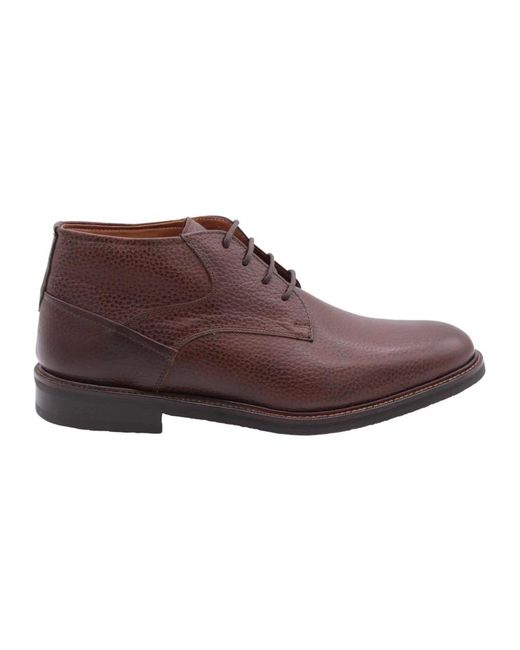 Ambiorix Brown Lace-Up Boots for men