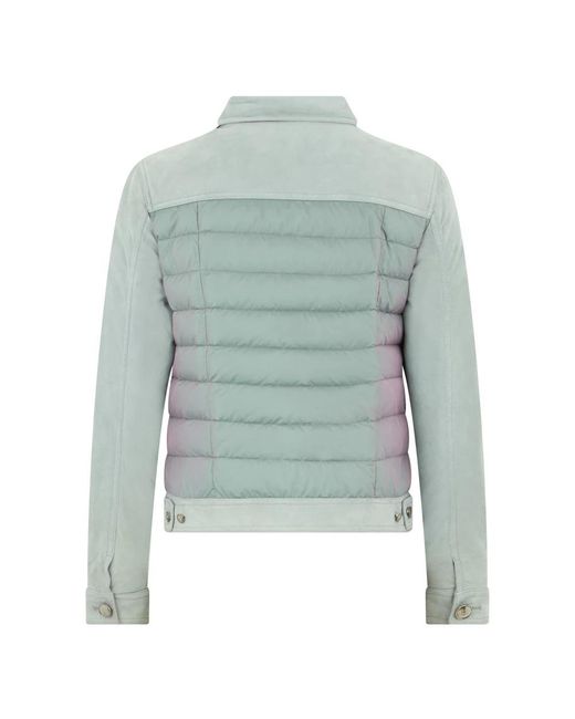 Moorer Petunia Puffer Jacket in het Blue