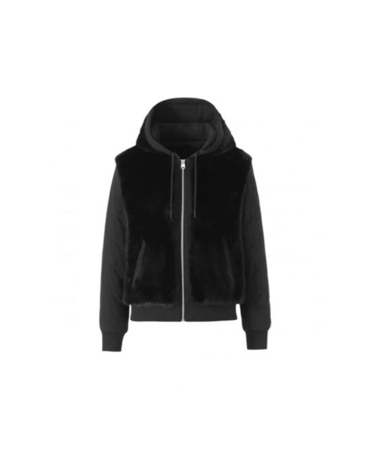 Mackage Hoodies & Sweatvesten ,Zwart ,Katoen Reversible Blouson in het Black