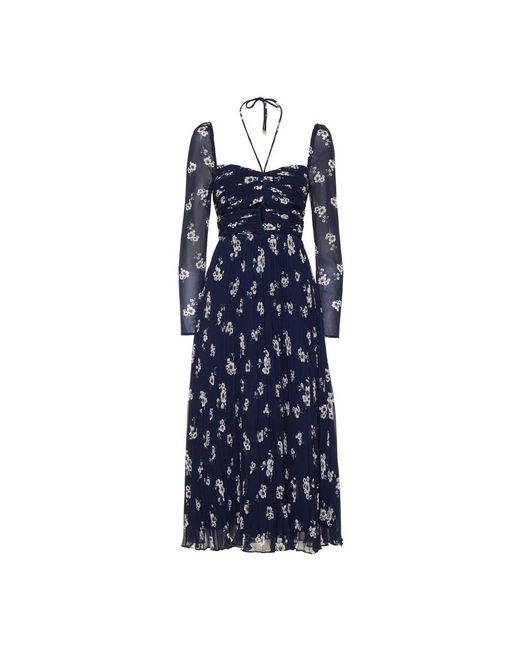 Midi Dresses Self-Portrait de color Blue