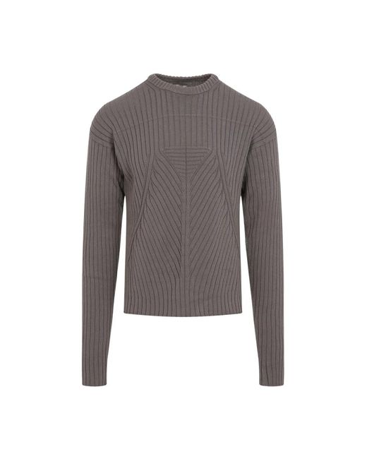 Rick Owens Gray Round-Neck Knitwear for men