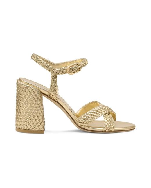 Stuart Weitzman Metallic High Heel Sandals