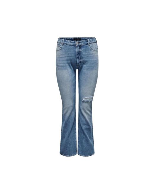 Only Carmakoma Blue Boot-Cut Jeans