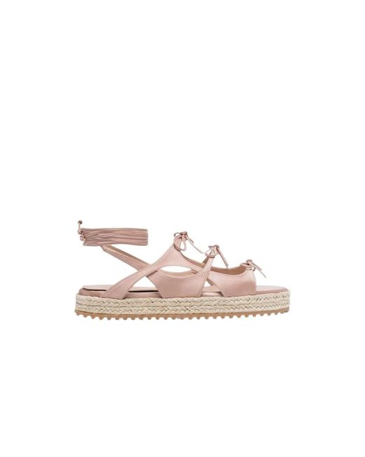 Scarosso Pink Flat Sandals