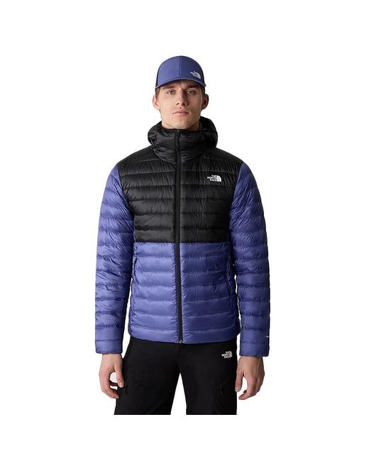 The North Face Fitness ,Veelkleurig ,Polyester Resolve Down Hoodie in het Blue voor heren
