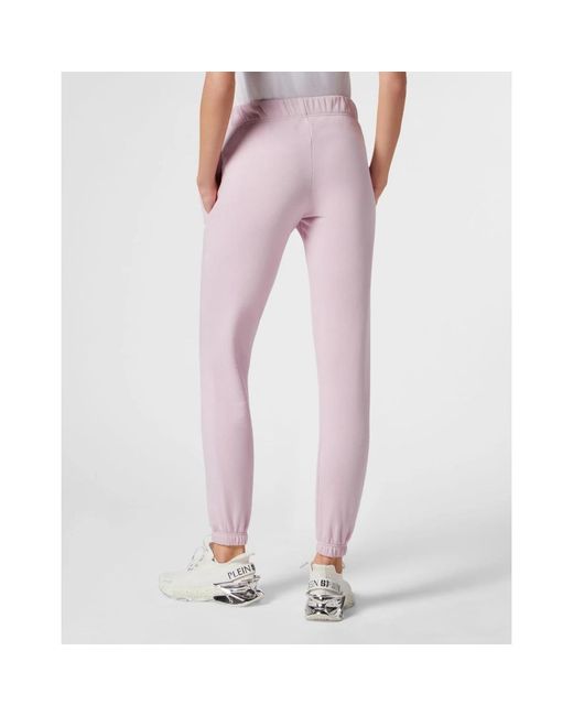 Philipp Plein Fitness ,Roze ,Katoen Joggingbroek in het Pink