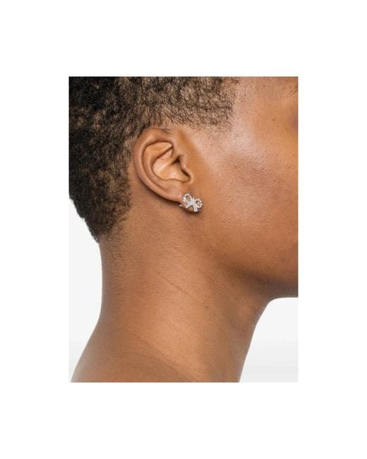 Earrings Self-Portrait en coloris Metallic
