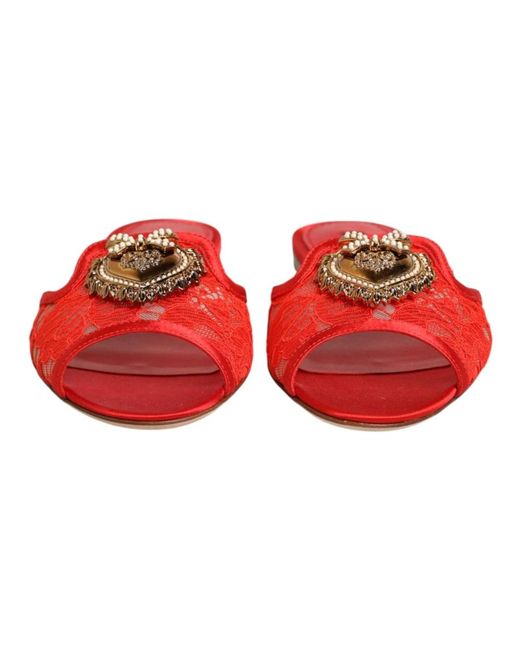 Dolce & Gabbana Red Sliders