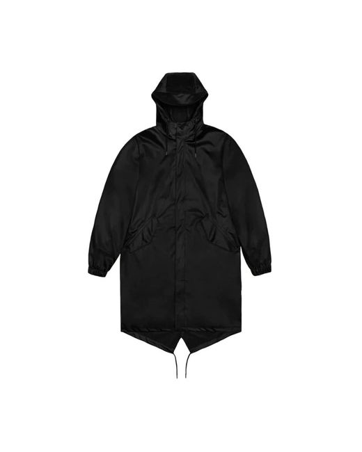Rains Black Rain jackets,lila fishtail regenmantel