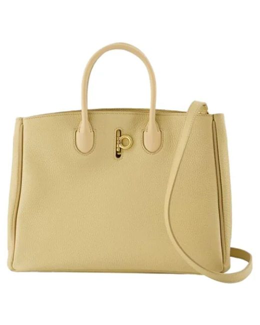 Burberry Metallic Leder totes